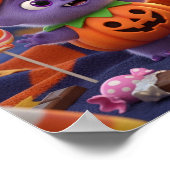 Adorable Halloween-Monster Poster (Ecke)