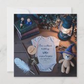 Adorable Halloween pregnancy announcement Einladung (Vorderseite)