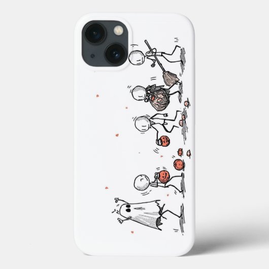 Adorable Halloween Stick Figure Scene Case-Mate iPhone Hülle (Rückseite)