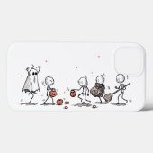 Adorable Halloween Stick Figure Scene Case-Mate iPhone Hülle (Rückseite (Horizontal))