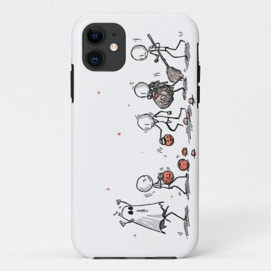 Adorable Halloween Stick Figure Scene Case-Mate iPhone Hülle (Rückseite)