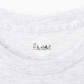 Adorable Halloween Stick Figure Scene Etiketten (Befestigt)