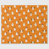 Adorable Halloween-Trick oder Tretgeister Geschenkpapier (Flach)