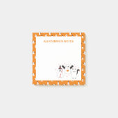 Adorable Halloween-Trick oder Tretgeister Post-it Klebezettel (Vorderseite)