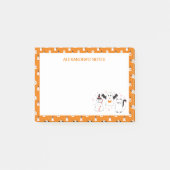 Adorable Halloween-Trick oder Tretgeister Post-it Klebezettel (Vorderseite)