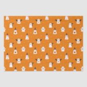 Adorable Halloween-Trick oder Tretgeister Seidenpapier (Vorderseite)