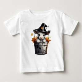ADORABLE HALLOWEWEE KUHE IN EINEM BUCKET BABY T-SHIRT