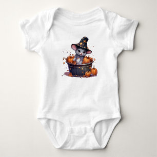 ADORABLE HALLOWEWEEN MAUS IN EINEM BUCKET BABY STRAMPLER