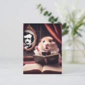 Adorable Hamster Poster Schauspieler Postkarte (Stehend Vorderseite)
