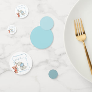 Adorable Hand illustriert Elephant Baby Dusche Konfetti