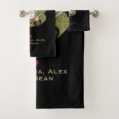 Adorable Handyman & Carpenter Garden Gnome Badhandtuch Set (Insitu)