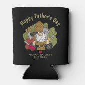 Adorable Handyman & Carpenter Garden Gnome Dosenkühler (Rückseite)