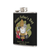 Adorable Handyman & Carpenter Garden Gnome Flachmann (Links)