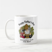 Adorable Handyman & Carpenter Garden Gnome Kaffeetasse (Links)