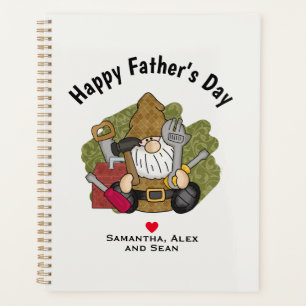 Adorable Handyman & Carpenter Garden Gnome Planer