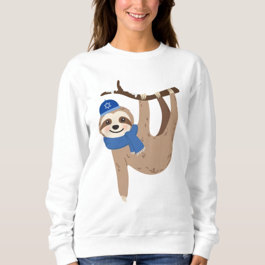 Adorable Hanukkah Sloth Sweatshirt (Vorderseite)