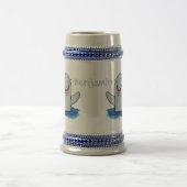 Adorable Happpoise Cartoon Illustration Bierglas (Mittel)