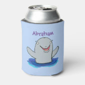 Adorable Happpoise Cartoon Illustration Dosenkühler (Kanne Rückseite)