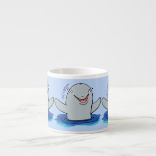 Adorable Happpoise Cartoon Illustration Espressotasse