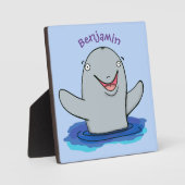 Adorable Happpoise Cartoon Illustration Fotoplatte (Vorderseite)