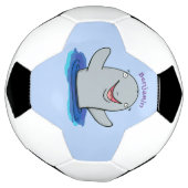 Adorable Happpoise Cartoon Illustration Fußball (Gedreht)