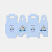 Adorable Happpoise Cartoon Illustration Geschenkschachtel (Ungefaltet)