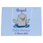 Adorable Happpoise Cartoon Illustration Große Geschenktüte (Vorderseite)