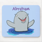 Adorable Happpoise Cartoon Illustration Mousepad (Vorne)