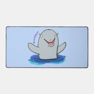 Adorable Happpoise Cartoon Illustration Schreibtischunterlage
