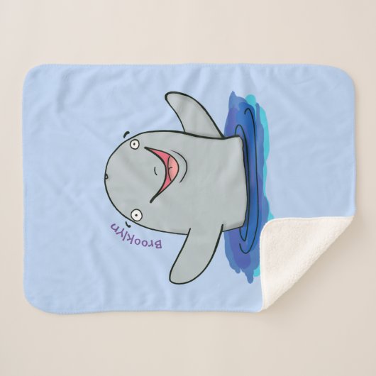 Adorable Happpoise Cartoon Illustration Sherpadecke (Vorderseite (Horizontal))