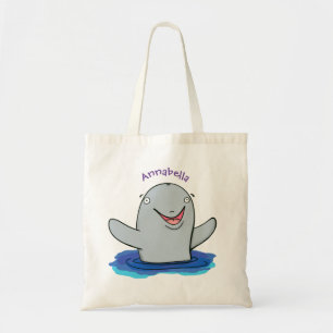 Adorable Happpoise Cartoon Illustration Tragetasche