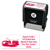 Adorable Happy Delphine Cartoon Illustration Permastempel (Beispiel)