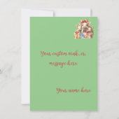 Adorable Happy Holidays Piggies Watercolor Cards (Rückseite)