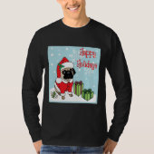 Adorable Happy Holidays Weihnachten Mops Classic T T-Shirt (Vorderseite)