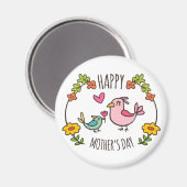 Adorable Happy Mother Day | Magnet (Vorderseite/Rückseite)