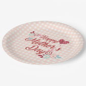 Adorable Happy Mother Day | Papierplatte Pappteller (Schrägansicht)