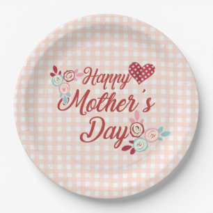 Adorable Happy Mother Day   Papierplatte Pappteller