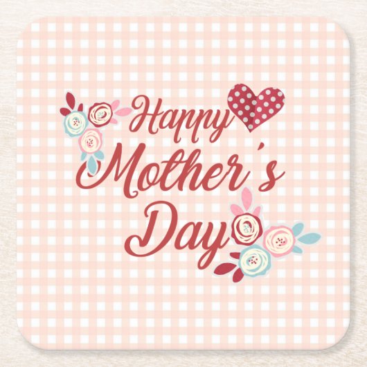 Adorable Happy Mother Day | UNTERSETZER (Vorderseite)