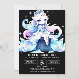 Adorable Happy Princess Birthday Einladung