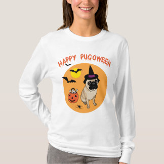 Adorable Happy Pugoween T-Shirts