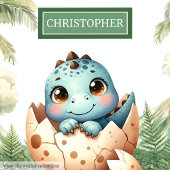 Adorable Hatch bald Baby Dinosaur Baby Kissen