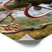 Adorable Hazel Dormouse in a Woodland Tree Poster (Ecke)