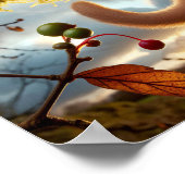 Adorable Hazel Dormouse in a Woodland Tree Poster (Ecke)