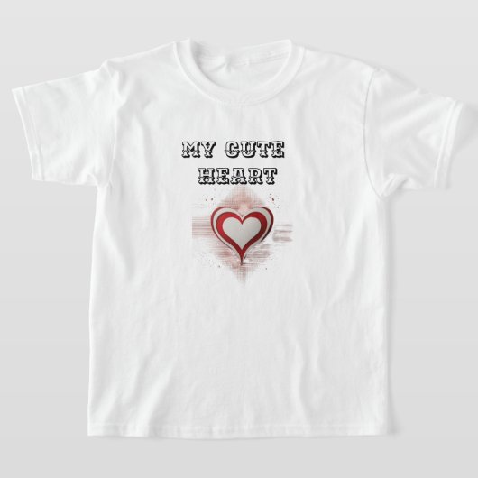 Adorable Heart Kids T-Shirt:Spread Love Everywhere T-Shirt (Ablage )