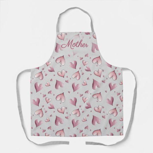 Adorable Hearts Pattern Apron Schürze (Vorderseite)