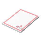 Adorable Hebrew Name Personalized Notepad Notizblock (Rotiert)
