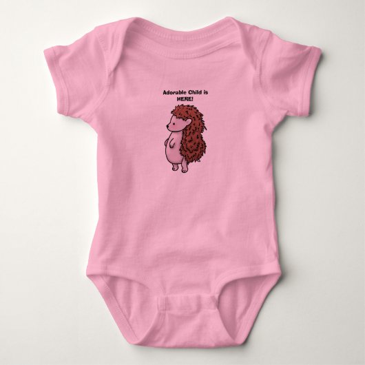 Adorable Hegdity Igel Baby One-sey T - Shirt (Vorderseite)