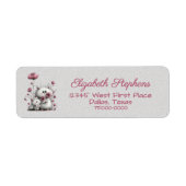 Adorable Hello Cats Address Label (Vorne)
