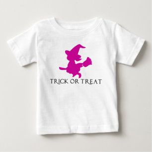 Adorable Hexe auf einem Broomstick Baby-Shirt Baby T-shirt