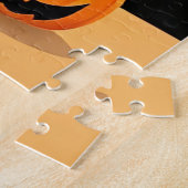 Adorable Hexe Holding Pumpkin Puzzle (Seite)